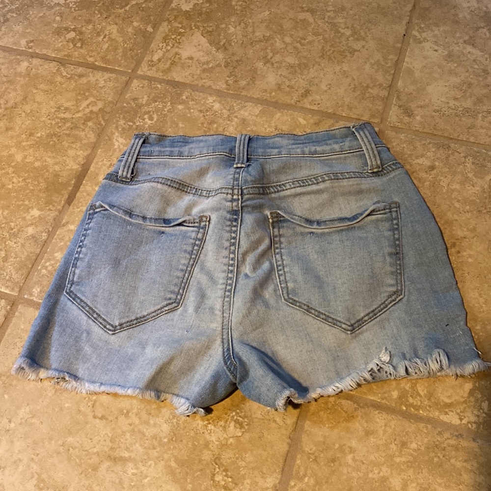 High Rise Ripped Shorts - Picture 2 of 5